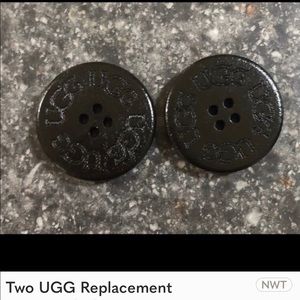 Two UGG Replacement Buttons - Adult black